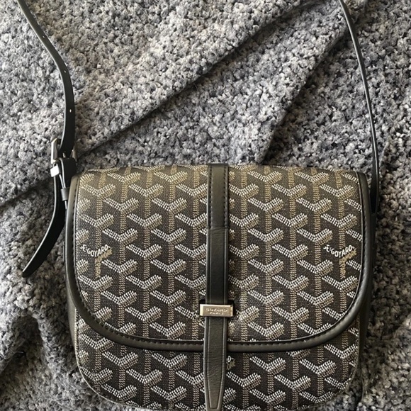 Goyard Belvedere PM Black Crossbody Bag Designer Luxury Purse Adjustable Strap - Picture 2 of 16